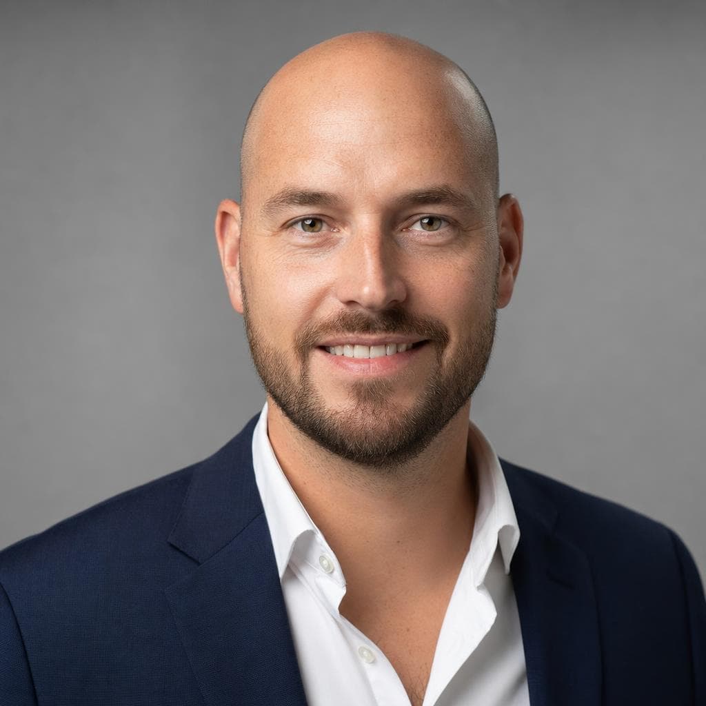 AI-gegenereerde voorbeeldprofielfoto van een consultant